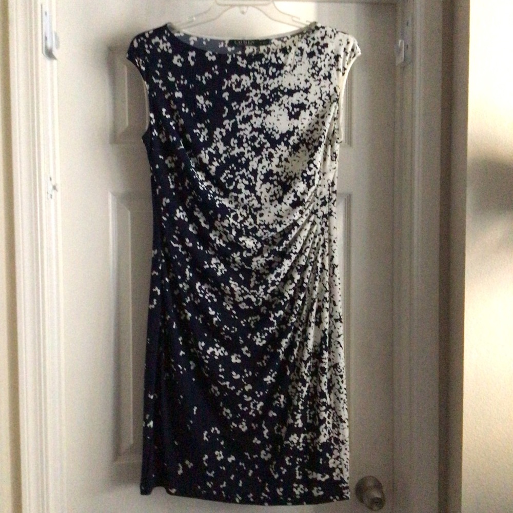 🔥SALE🔥 LAUREN RALPH LAUREN NAVY FLORAL DRESS 14